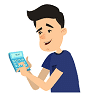 Man with calculator