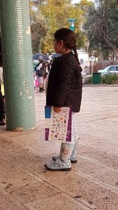 Girl with a savings fund for assembly