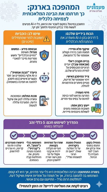 שימוש בבינה מלאכותית לניהול תקציב